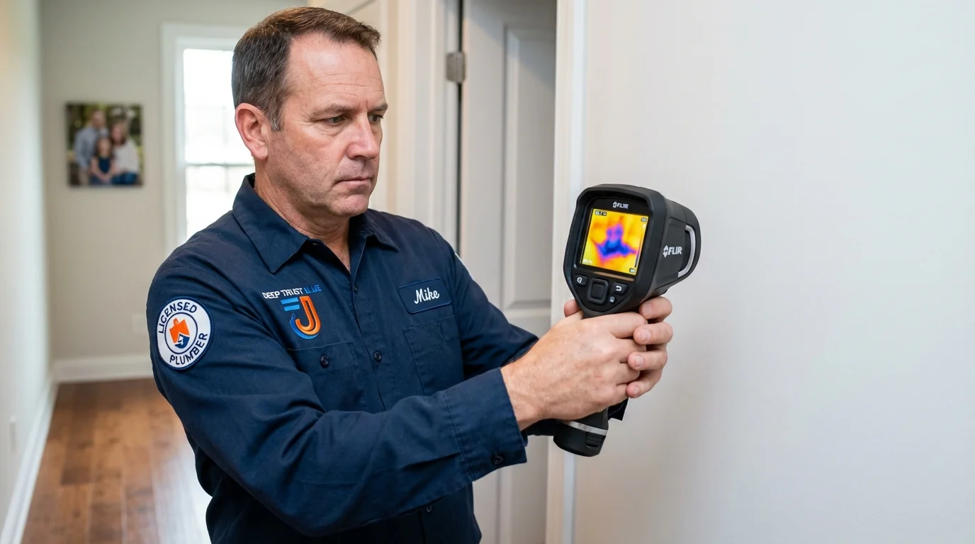 Thermal imaging leak detection by Johns Plumbing LLC in Green Lake